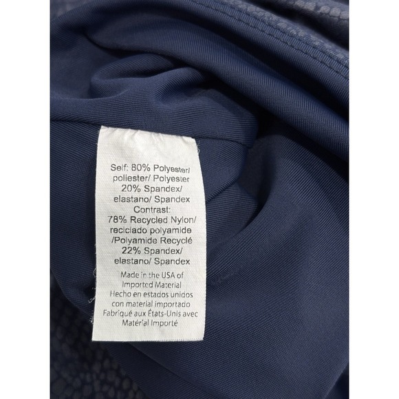 Beyond Yoga Viper High Waisted Midi Legging Size S Navy Blue Snake Print Workout - Picture 8 of 11